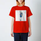 HAIDY's SHOPの妖怪 自己満ち足り Blue スタンダードTシャツ