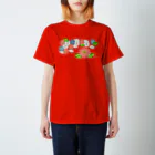 Tender time for OsyatoのStained glass flowers　～side～ Regular Fit T-Shirt