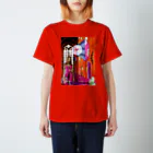 GECKO-SO-SINGのパワーストーン『ピンクコバルトカルサイト』 Regular Fit T-Shirt