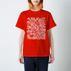 遠峰あこ屋のオールスター　白の柄 Regular Fit T-Shirt