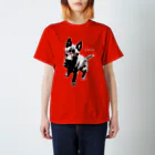 甲斐主オンラインショップの甲斐犬Tシャツ（赤色用） Regular Fit T-Shirt