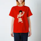 Shigenori Negishi Illust ShopeのGirls IN Red-UP-00 スタンダードTシャツ