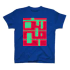 なで肩うさぎの美香堂のmusic+ ver.BLUE スタンダードTシャツ