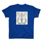 抽象線描画家：莇千亜紀の猫おばけ Regular Fit T-Shirt