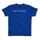 the average のかくかくロゴ（白） スタンダードTシャツ
