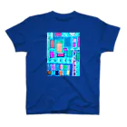 hirakoARTのターコイズスクエア Regular Fit T-Shirt