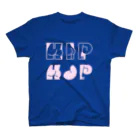 SANKAKU DESIGN STOREのHAPPY ASS HIP HOP! ネオンピンク スタンダードTシャツ