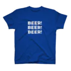 みなみのへんなみせのビール！ビール！ビール！(白字) Regular Fit T-Shirt