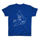 Design UKのイングランドサッカー地図 Regular Fit T-Shirt