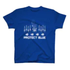 狐のProtect blue スタンダードTシャツ