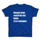 あひるせんせーのHungry man, reach for the book Regular Fit T-Shirt