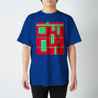 なで肩うさぎの美香堂のmusic+ ver.BLUE スタンダードTシャツ