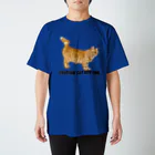 もっち（mocchi）の茶トラ猫ちゃん鍵しっぽ スタンダードTシャツ