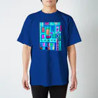 hirakoARTのターコイズスクエア スタンダードTシャツ