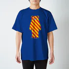 Cɐkeccooのらくがきシリーズ-ハデハデななめくまさん Regular Fit T-Shirt