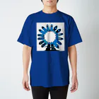 hide_and_seekのアオイクツ スタンダードTシャツ