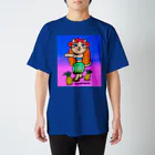 紫キャベツのかわいいハワイの　フラダンスキャット スタンダードTシャツ