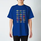 猫と釣り人のドット絵(KAISUIGYO_2) Regular Fit T-Shirt