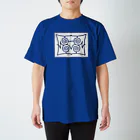 アイヌ小屋・チセのアイヌ文様　母鳥とヒナ Regular Fit T-Shirt