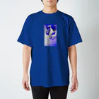 猫沢太陽のサイボーグ・フワフワ（ブルー） Regular Fit T-Shirt