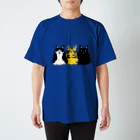 喫茶こぐまやの3匹のにゃんこ スタンダードTシャツ