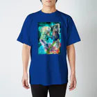 GECKO-SO-SINGのパワーストーン『パイライトインクォーツ』 Regular Fit T-Shirt