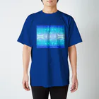 ✨🌈✨ユラクラカン🇯🇵 ✨🌈✨の星砂　nostalgia Blue スタンダードTシャツ