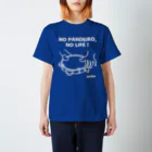 parkahpのNO PANDEIRO, NO LIFE! 左利き用 濃色 スタンダードTシャツ