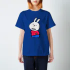 chuou-senのうさぎ赤いシャツ青いズボン スタンダードTシャツ