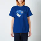 BonamiのLight it up Blue「すずちゃんの青い寝ぐせ」ダークカラー Regular Fit T-Shirt