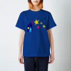 Asagao Koubou~こども達の美術館~のおうちとお星さま スタンダードTシャツ