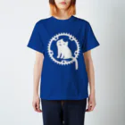 KOGUMA Factory SHOPのチェーンリングねこ・ホワイト スタンダードTシャツ