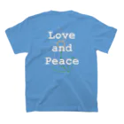 love and peaceのLove and Peace 1st logo スタンダードTシャツの裏面