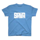 鯖デインのさばだばだーのSAVA(ホワイト字) スタンダードTシャツ