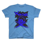 Ａ’ｚｗｏｒｋＳのRAKUGAKIXBONE BLUonBLK Regular Fit T-Shirt