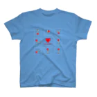 worQshopのけん玉らぶ（赤/白枠） Regular Fit T-Shirt