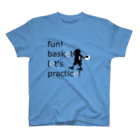 fish-yaのFun! Basket Black スタンダードTシャツ