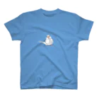 calcalの尾曲がり白文鳥 スタンダードTシャツ