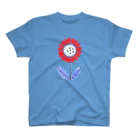NIKORASU GOのレトロポップデザイン「RED FLOWER」 Regular Fit T-Shirt