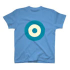 CORONET70のサークルa・ブルーグレー・クリーム・ブルーグレー Regular Fit T-Shirt