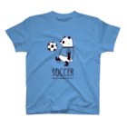 キッチュのスポーツパンダ　サッカー スタンダードTシャツ