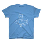 かまくらまいの魚サーフィン　白 Regular Fit T-Shirt