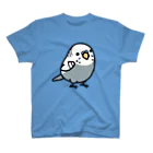 Cody the LovebirdのChubby Bird セキセイインコ　グレー　男の子 Regular Fit T-Shirt