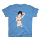 Shigenori Negishi Illust ShopeのGirls IN Blue-UP-00 Regular Fit T-Shirt