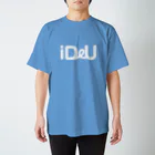 Bokkena DesignのiDeU One-Point（テキスト白） Regular Fit T-Shirt