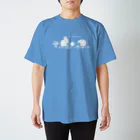 kiki25のうさぎたちのティータイム(オールホワイト) Regular Fit T-Shirt