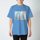 こども深海生物屋さんのイカくんとマッコウくん〈ダイオウイカ・マッコウクジラ〉 Regular Fit T-Shirt