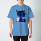 岩津猫屋敷の宇宙猫モコ Regular Fit T-Shirt