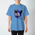 こたつのヒマラヤン　猫　ばむせはシールポイント　GEEKver Regular Fit T-Shirt