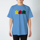 LucyDiamondのスリー・ミープルズ（横） Regular Fit T-Shirt